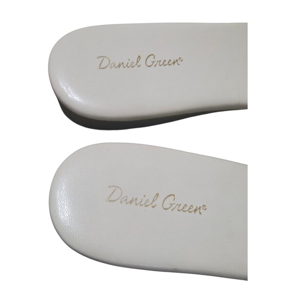 Daniel Green Dormie Slippers Womens 8W Gold Metallic Wedge Mule House Shoes Glam - Picture 2 of 11